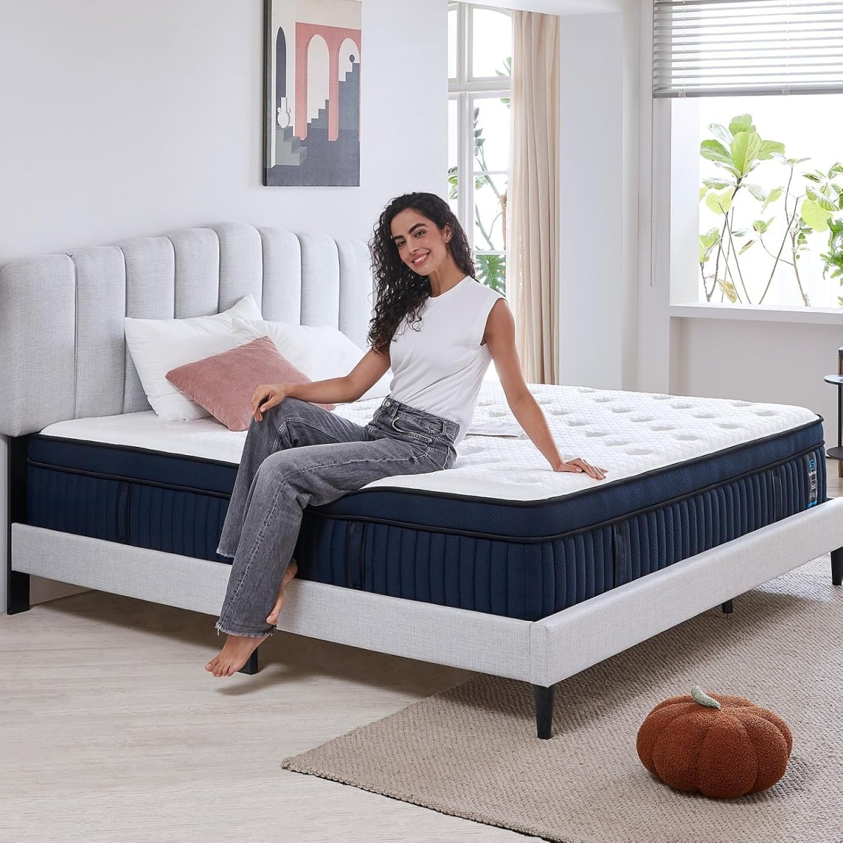 Suiforlun 14 Inch Queen Mattress with Ice Silk Cover Review!