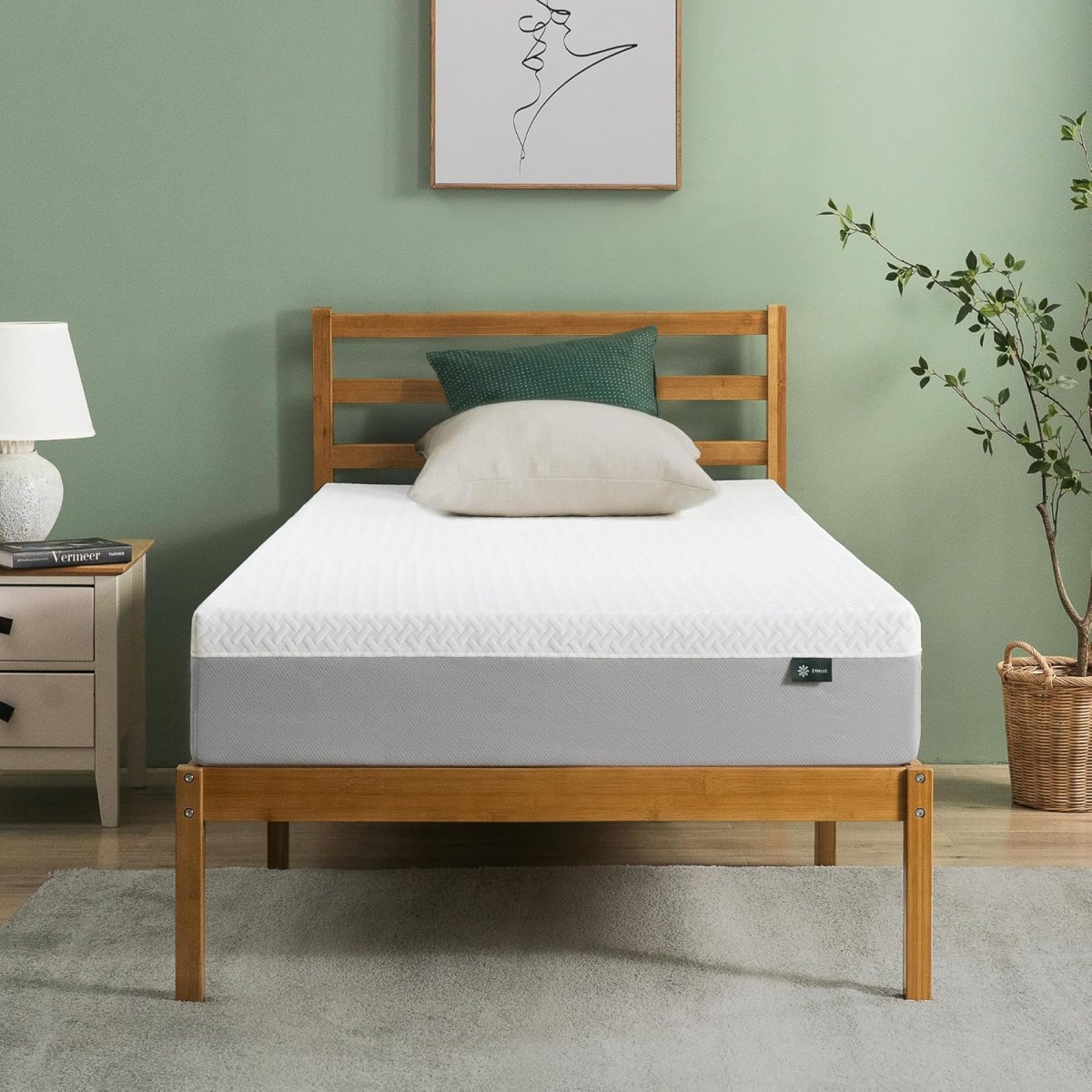 ZINUS 10 Inch Green Tea Essential Memory Foam Mattress Review: Fiberglass-Free, Breathable, Affordable Comfort!