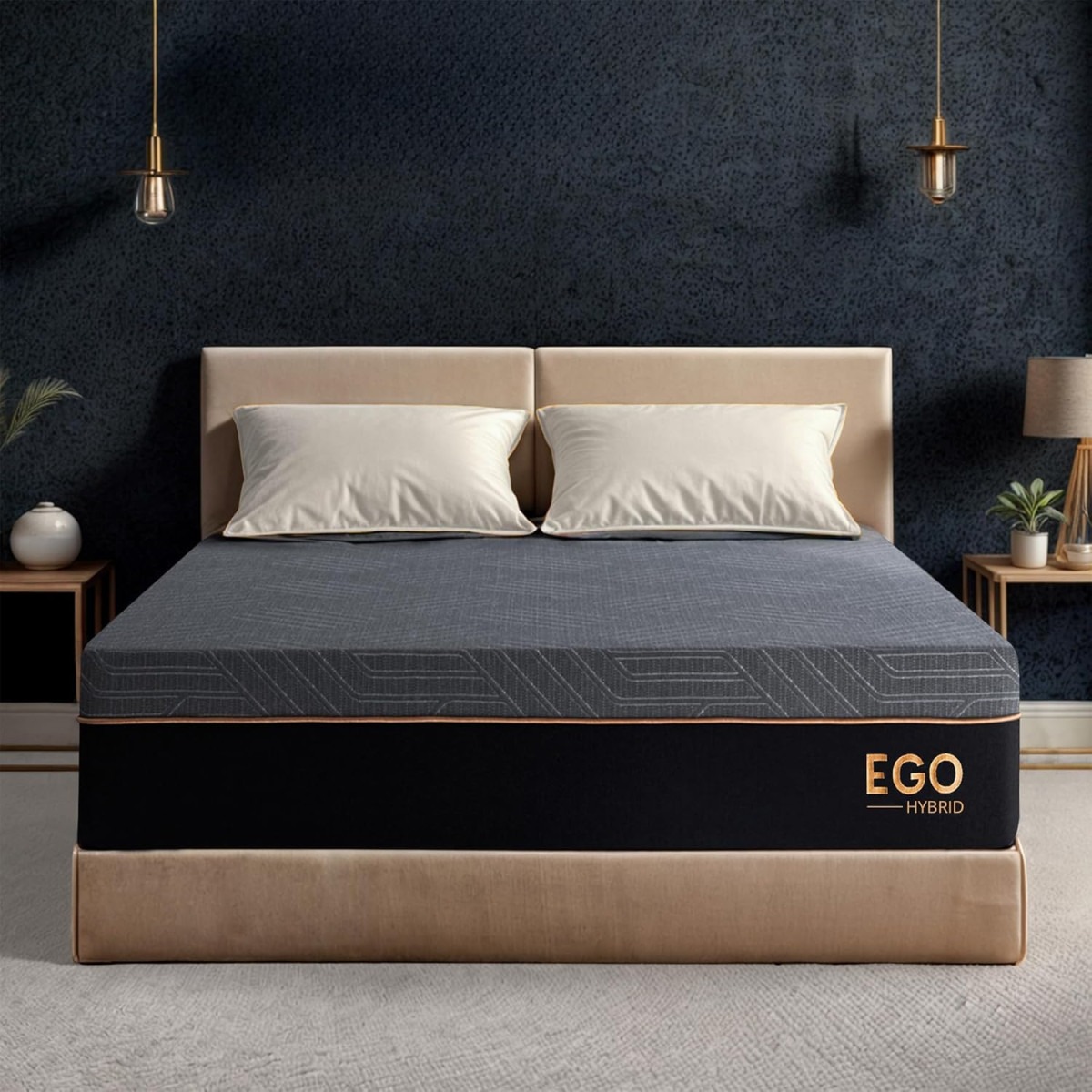 EGOHOME 14 Inch King Size Memory Foam Mattress