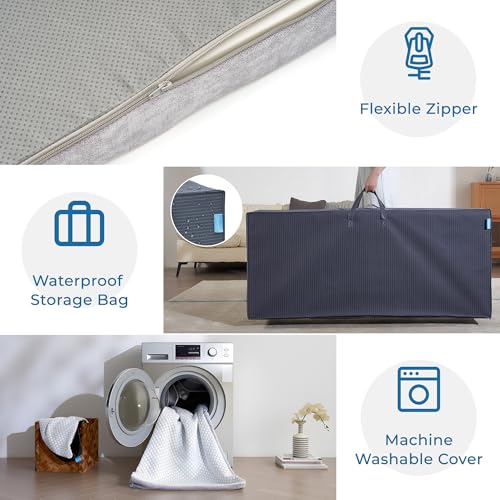 Foldable Mattress 4 Inch Queen Memory Foam Mattress Review: A