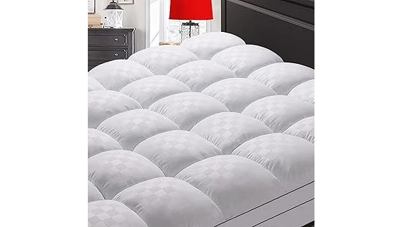 The image shows a plush mattress pad designed for comfortable side sleeping, ideal for the best 31 options.