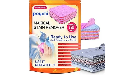 The image shows various bottles and sprays for the best 31 mattress stain removers.