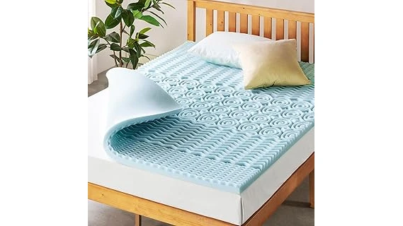 The image shows a person comfortably sleeping on a plush mattress, highlighting the best mattresses for an achy body.