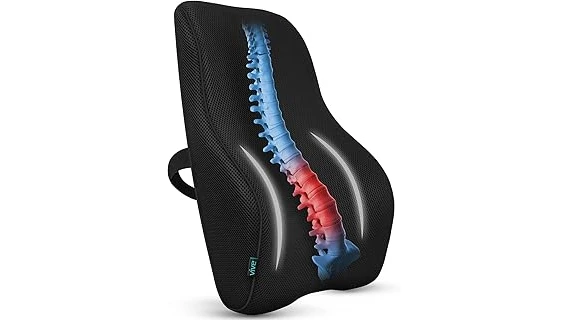 The image shows a comfortable mattress designed for herniated lumbar disc relief.