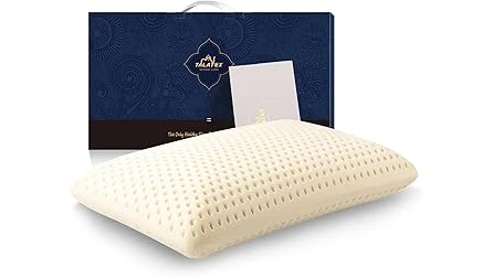 The image shows a comfortable bed with the Best 31 Talalay Latex Mattress prominently displayed.