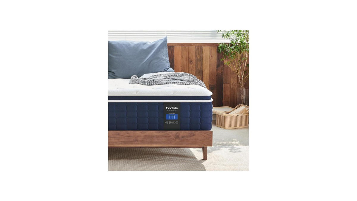 Coolvie Mattresses Queen Size, 12 Inch Supportive Foam