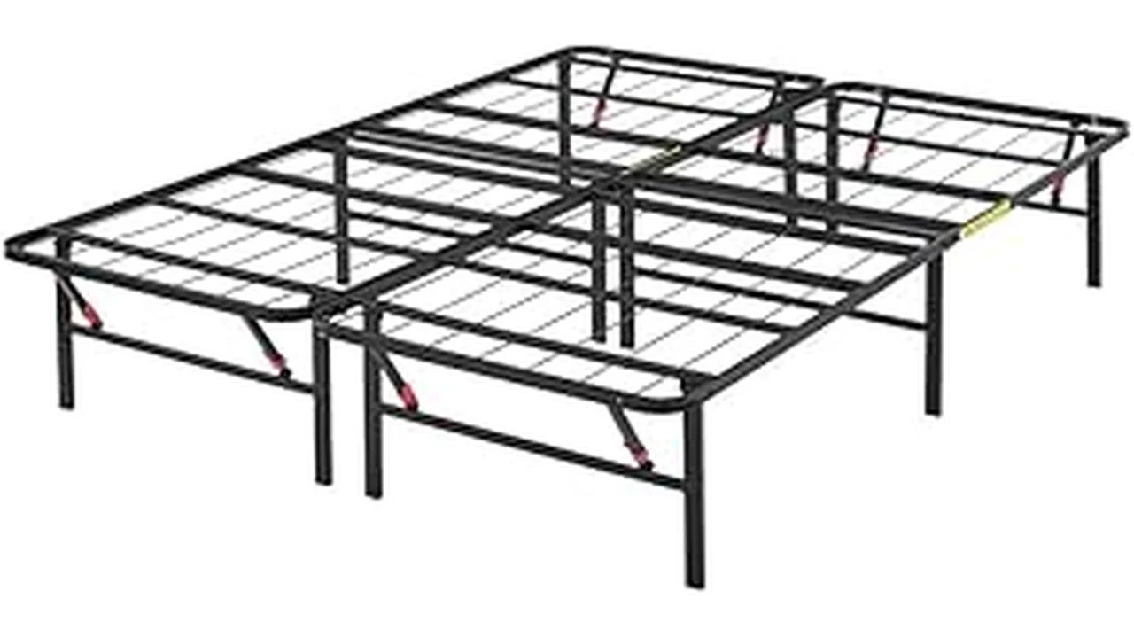 The image shows a sleek, modern bed frame, highlighting one of the Most Popular 31 Durable Bed Frames.