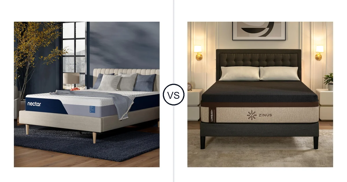 Nectar Queen vs Zinus King: Mattress Comparison (Key Differences)