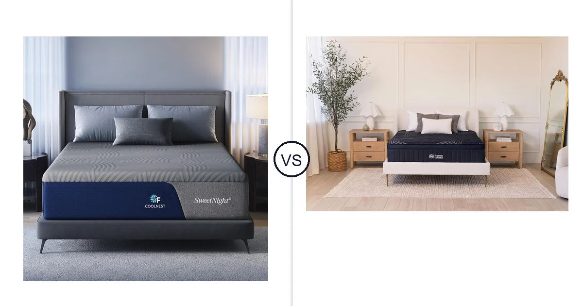 Comparison of Sweetnight Queen (U.S. Standard) and Brooklyn Bedding Queen