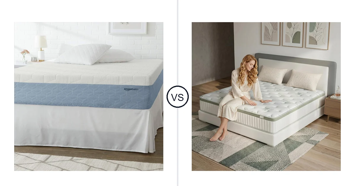 Amazon Basics Queen vs Generic G3-01: Memory Foam Mattress