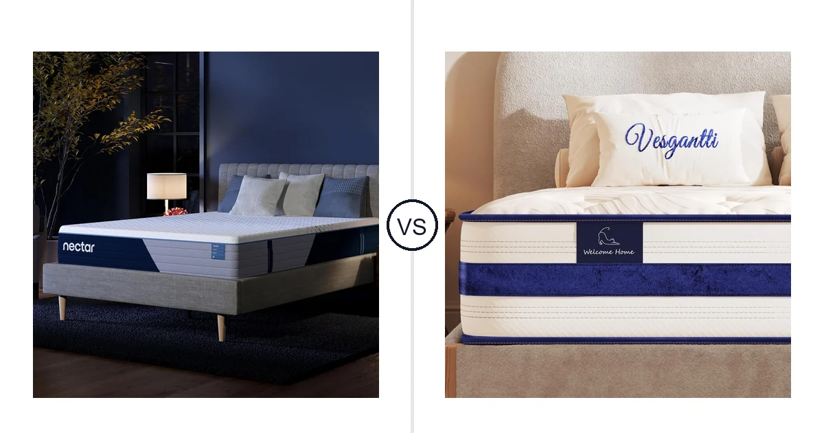 Nectar Queen vs Vesgantti Queen: Mattress Comparison (Key Differences)