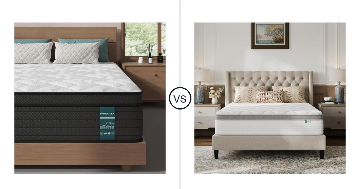 Sleepmax Queen vs Novilla Full: Hybrid Mattress Comparison