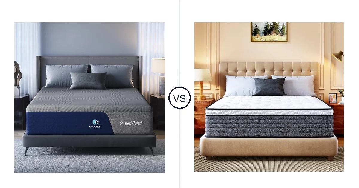 Sweetnight King (U.S. vs CH CHARME HOUSE Queen (U.s.: Mattress