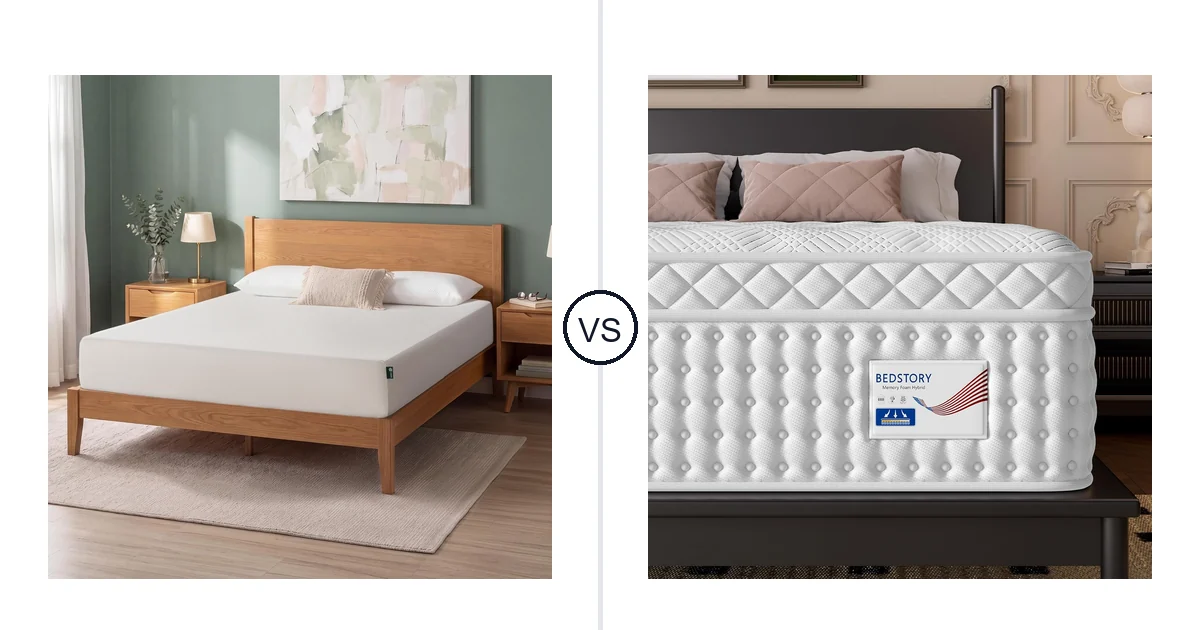 Zinus Queen vs BedStory Queen: Mattress Comparison (Key Differences)