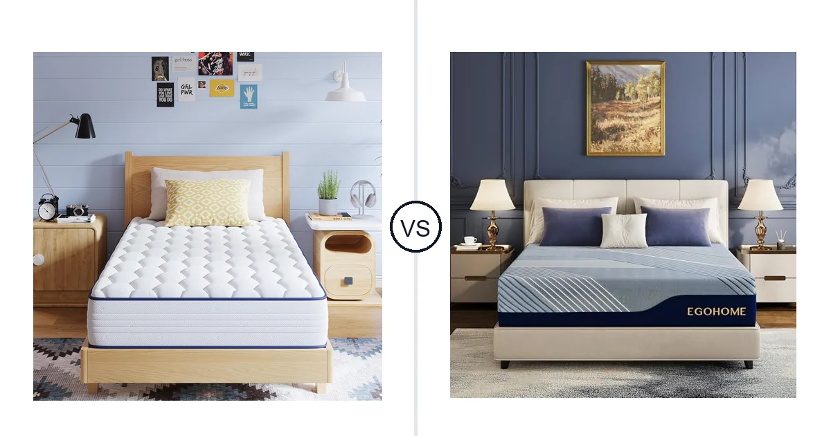 Avenco Twin vs EGOHOME King: Mattress Comparison (Key Differences)