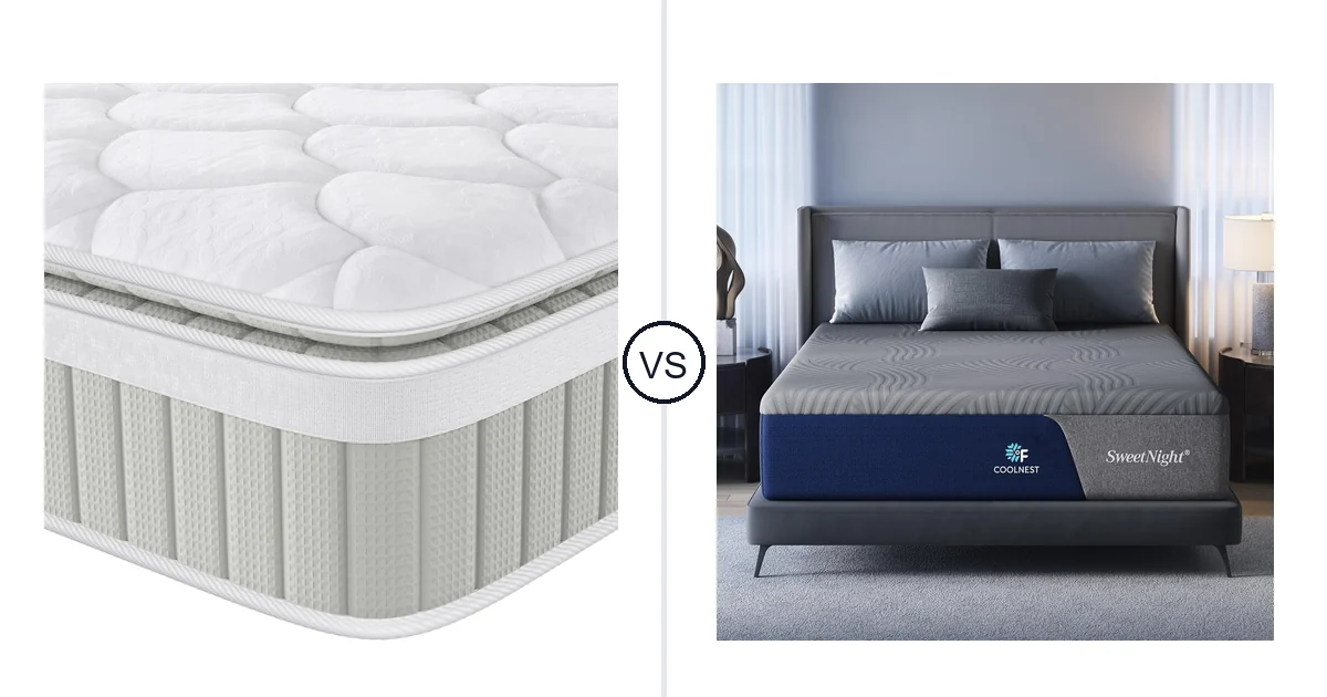 Comparison of Vesgantti PT3 and Sweetnight King (U.S. Standard)